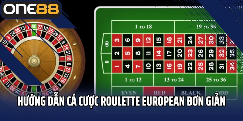Hướng dẫn cá cược Roulette European đơn giản