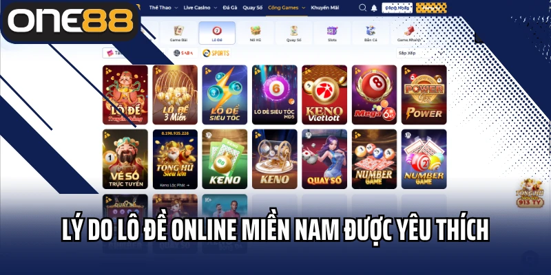 Lý do lô đề online miền Nam được yêu thích